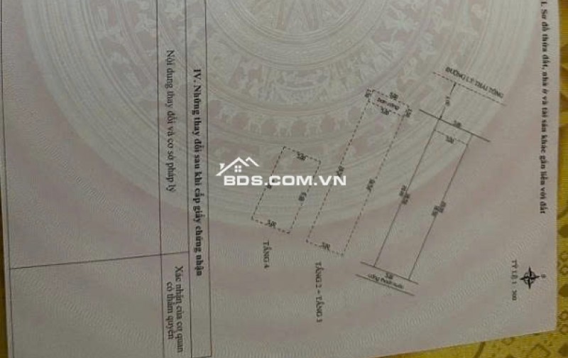 Chào bán căn  4 tầng  Lý Thái Tông , p Thanh Khê Tây , tp  Đà Nẵng.
Diện tích : 100m2 ngang 5m
Diện tích sàn: 339m2
Giá : 13ty thương lượng -